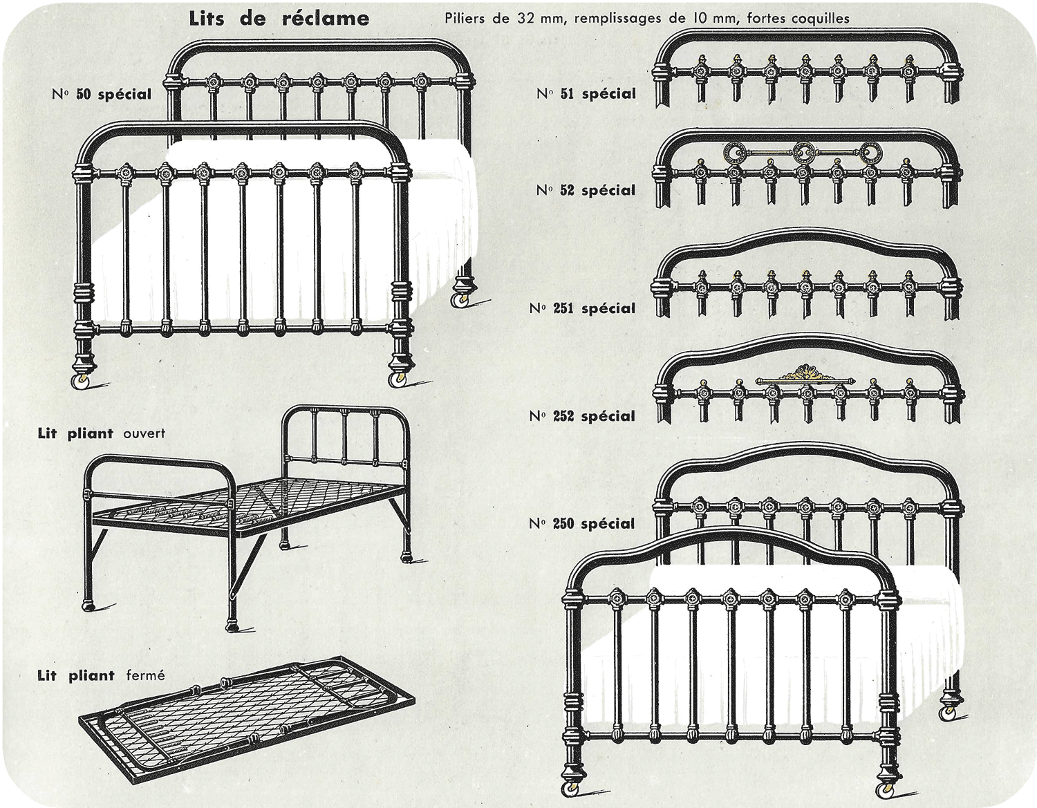 Historischer Bettenkatalog